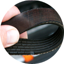 Поврежденный ремень генератора