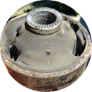 Сайлентблок в неисправном состоянии